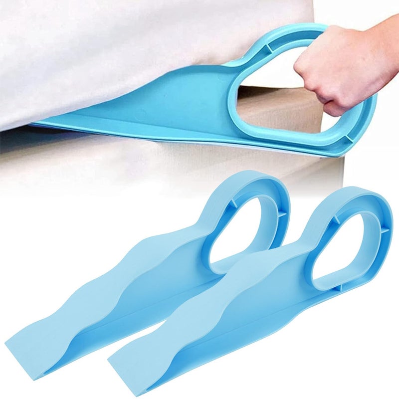 Tinkber 2 Pcs Bed Sheet Assist Tools, Ergonomic Mattress Elevators, Household Wedge Lifters for Easier Bed Making, Durable Bedding Changing Aids, Space-Saving Bedroom Accessories